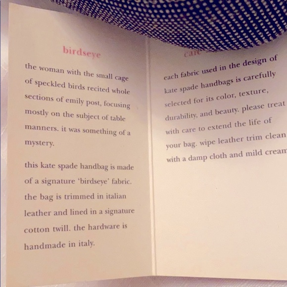 RARE KATE SPADE VINTAGE SIGNATURE BIRDSEYE FABRIC SHOULDER BAG COLLECTORS ITEM - Picture 5 of 13